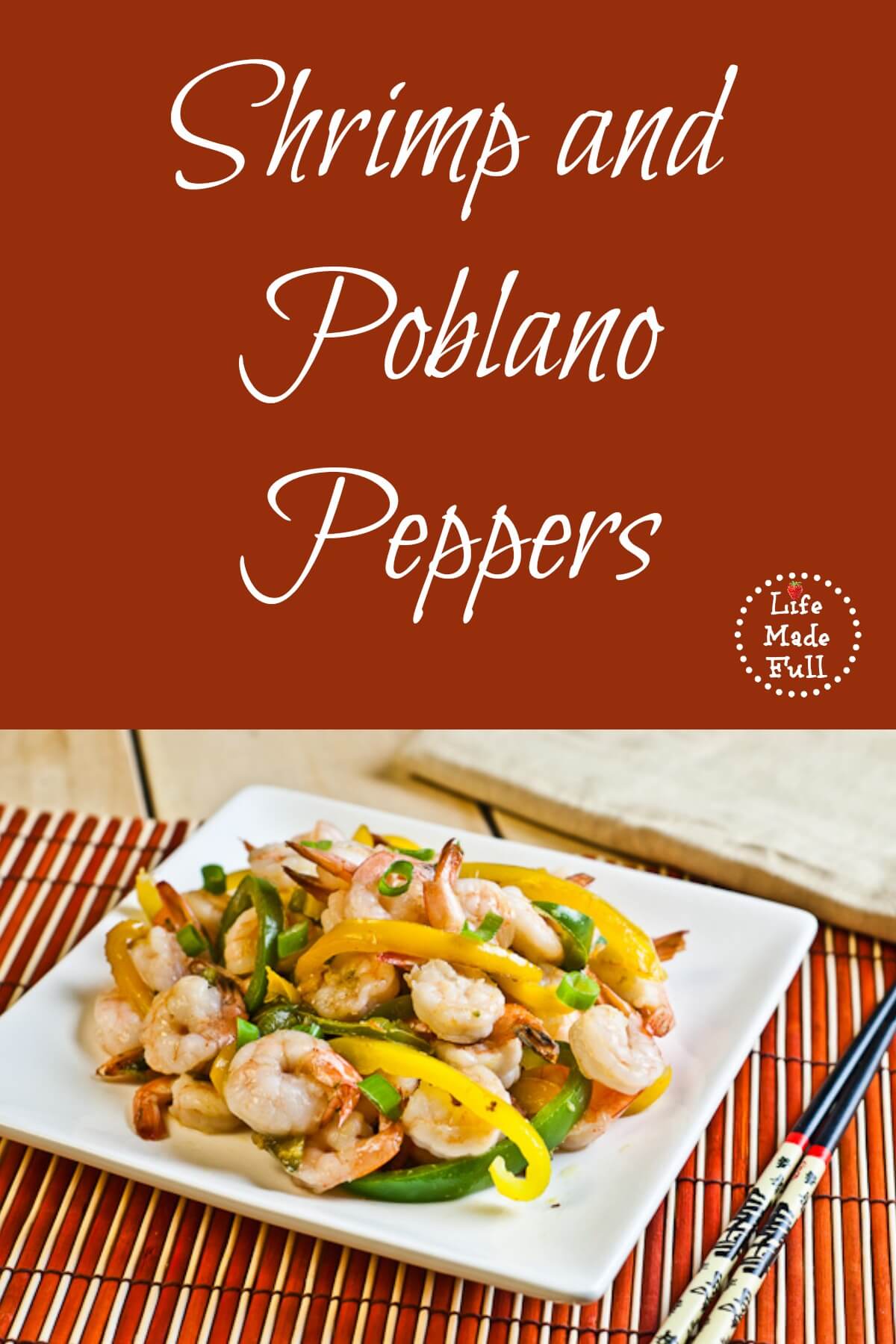 Shrimp and Poblano Peppers