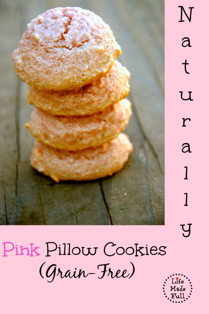 Naturally Pink Pillow Cookies