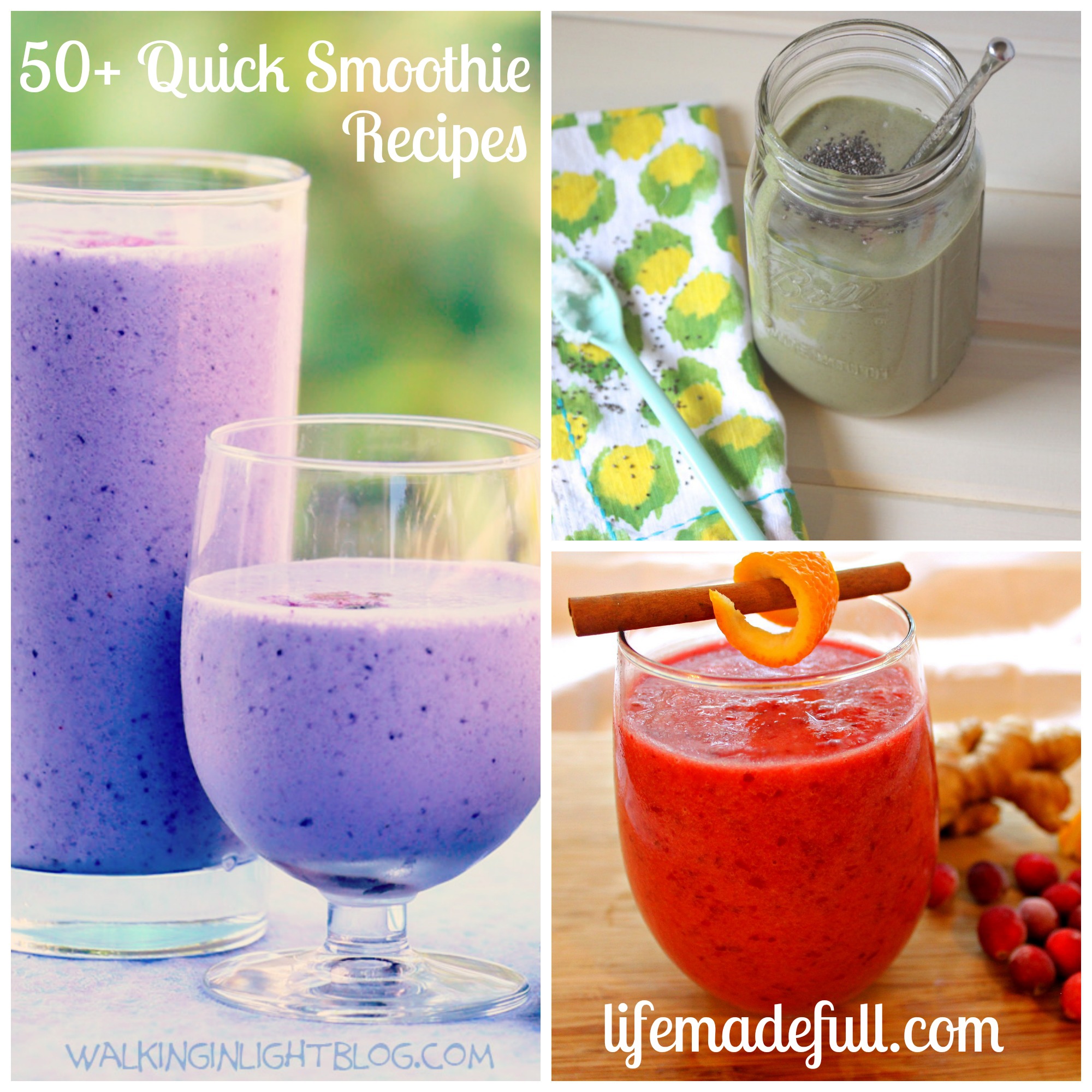 50+ Quick Smoothie Recipes