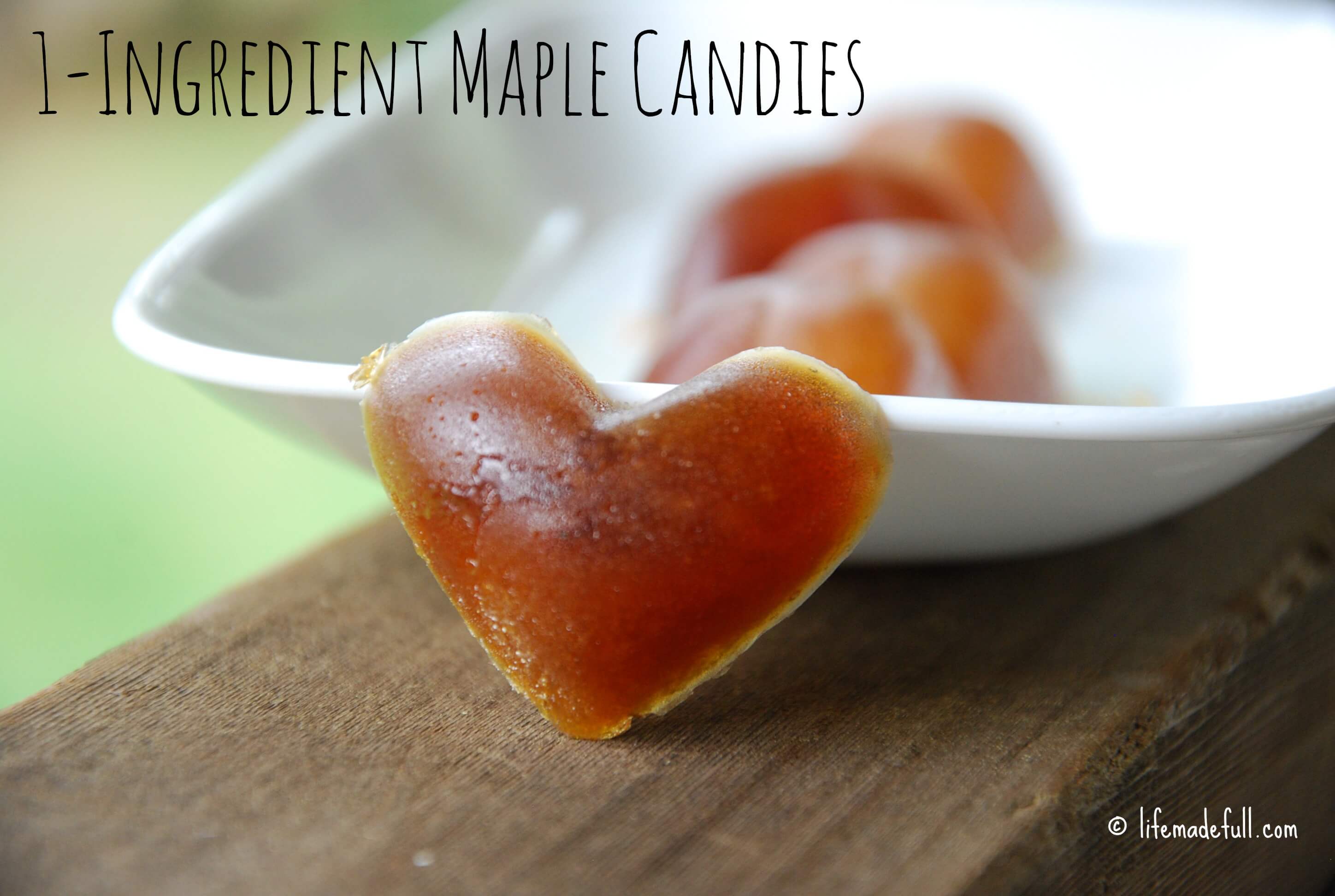 1-Ingredient Maple Candies (Paleo and Vegan-friendly!)