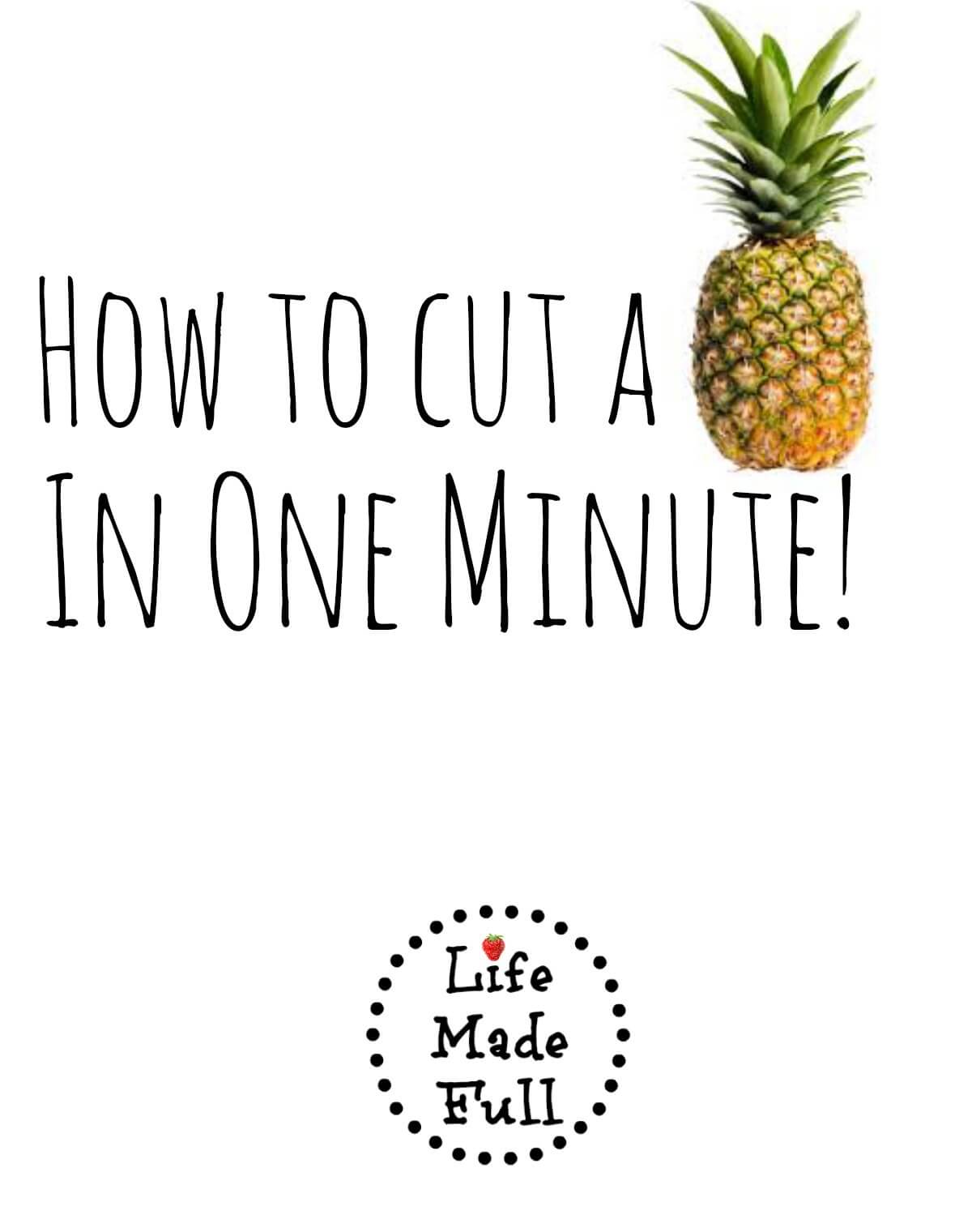 How to Cut a Pineapple in 1 Minute!