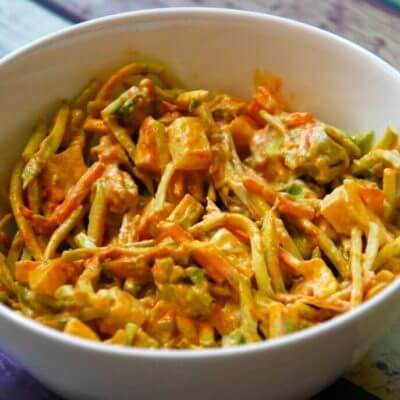 Creamy Red Curry Slaw (Whole30/Paleo)