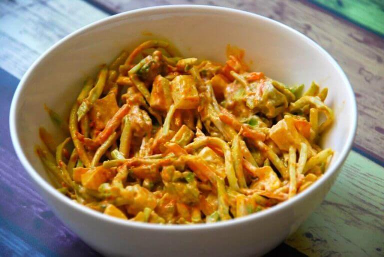 Creamy Red Curry Slaw (Paleo/Whole30)