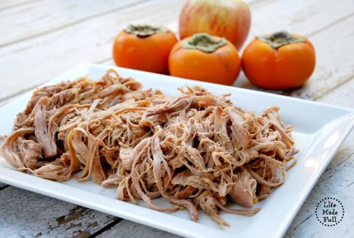 Slow Cooker Persimmon-Apple Pork Tenderloin