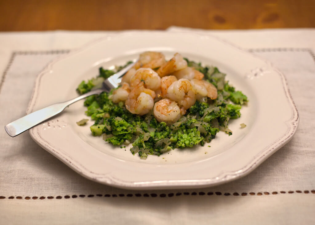 Honey Shrimp and Broccoli Pilaf