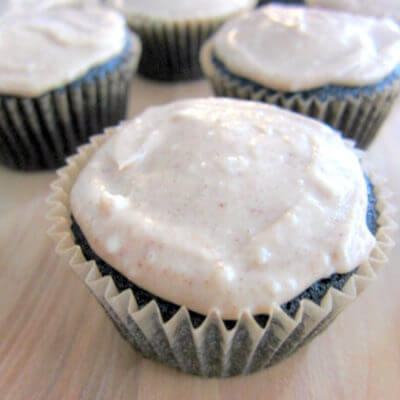 Paleo Chocolate Cupcakes with Almond Butter Frosting