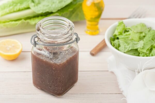Anti-inflammatory salad with homemade balsamic dressing--sooooo yummy!