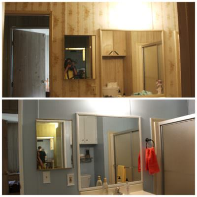 Our before & after bathroom redo
