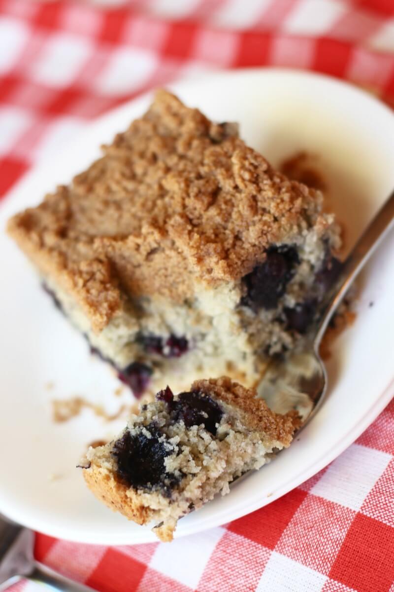 Blueberry Streusel Cake (Gluten Free) - Life Made Full