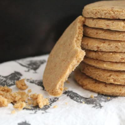 Vanilla Almond Shortbread Cookies (Grain Free/Dairy Free)