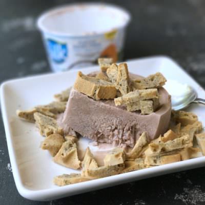 Dairy free frozen yogurt & waffles (grain free!)